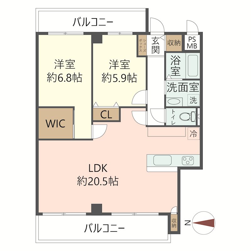 物件の間取り画像