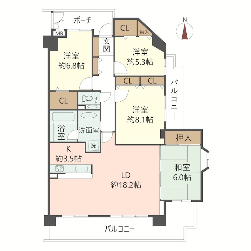 物件の間取り画像