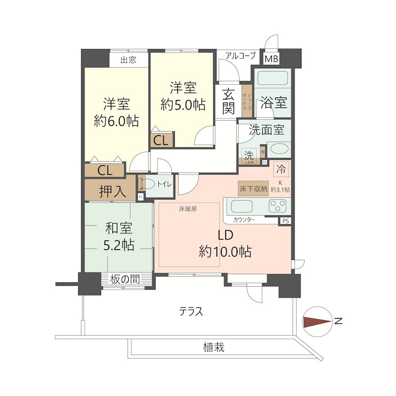 物件の間取り画像