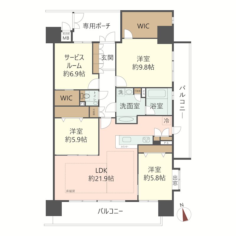 物件の間取り画像