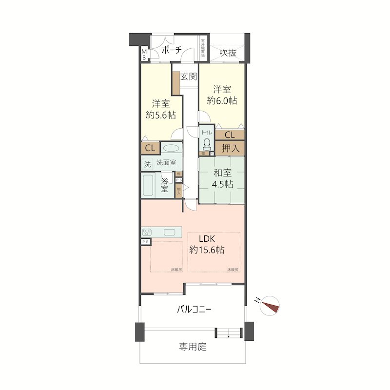 物件の間取り画像
