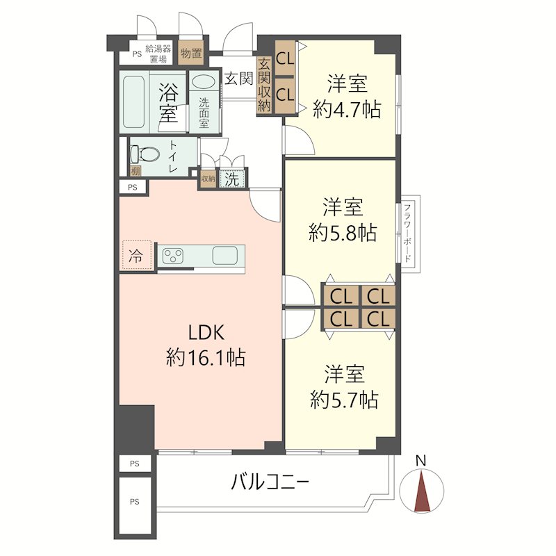物件の間取り画像