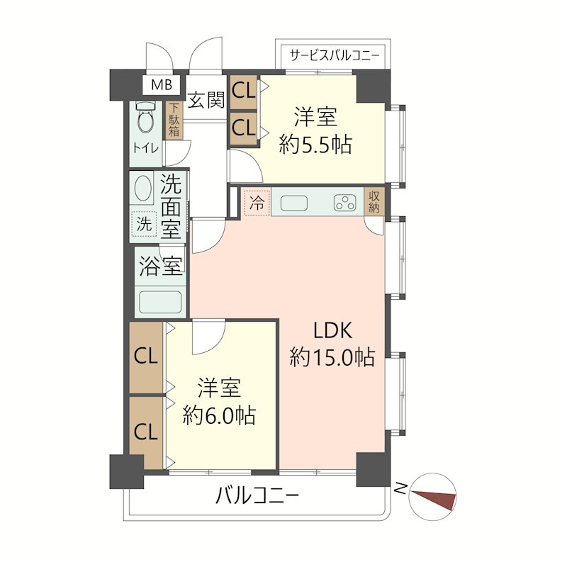 物件の間取り画像