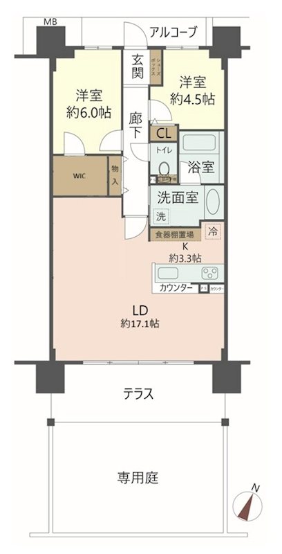 物件の間取り画像