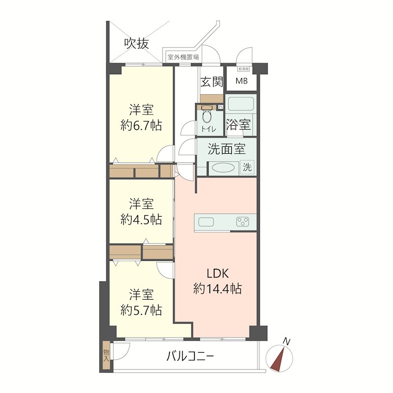 物件の間取り画像