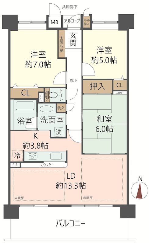 物件の間取り画像