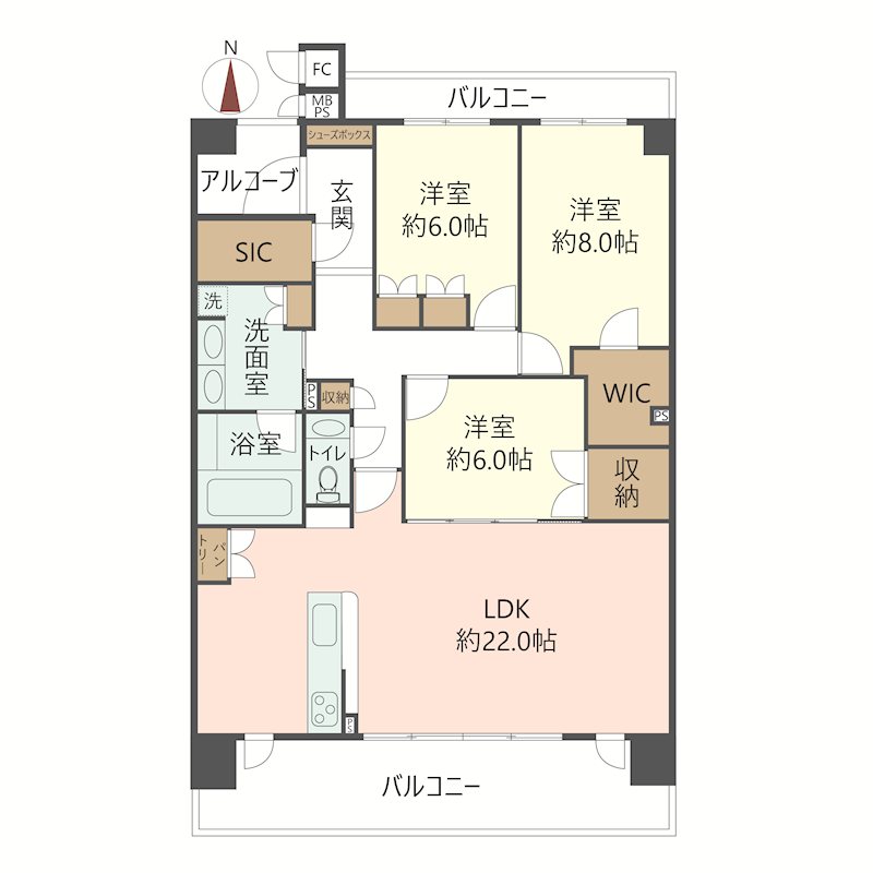 物件の間取り画像