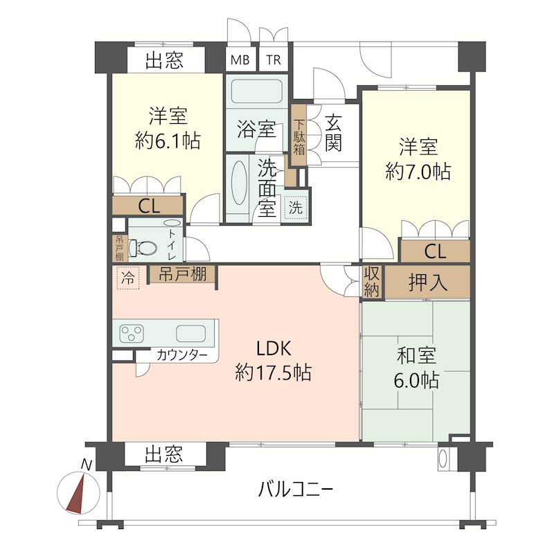 物件の間取り画像