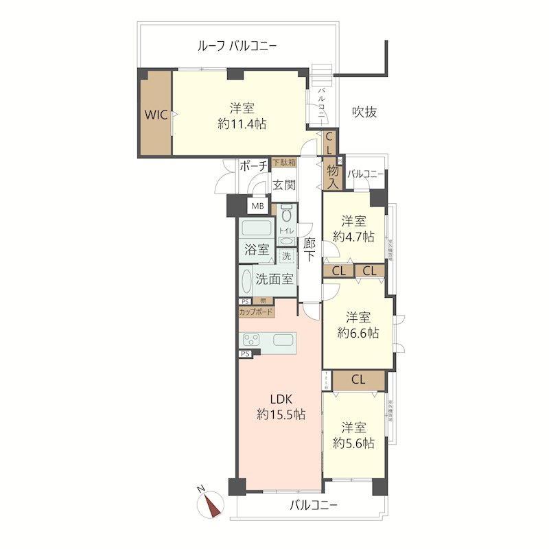 物件の間取り画像