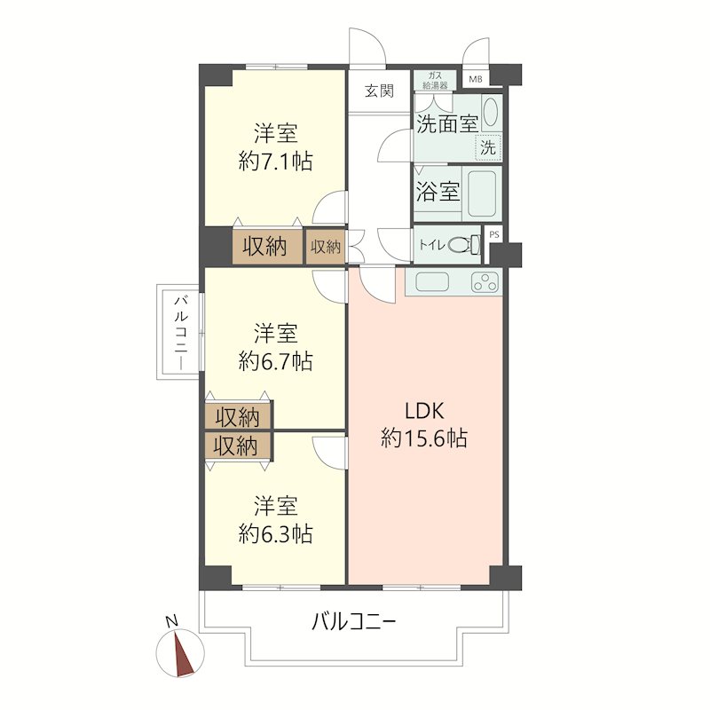 物件の間取り画像