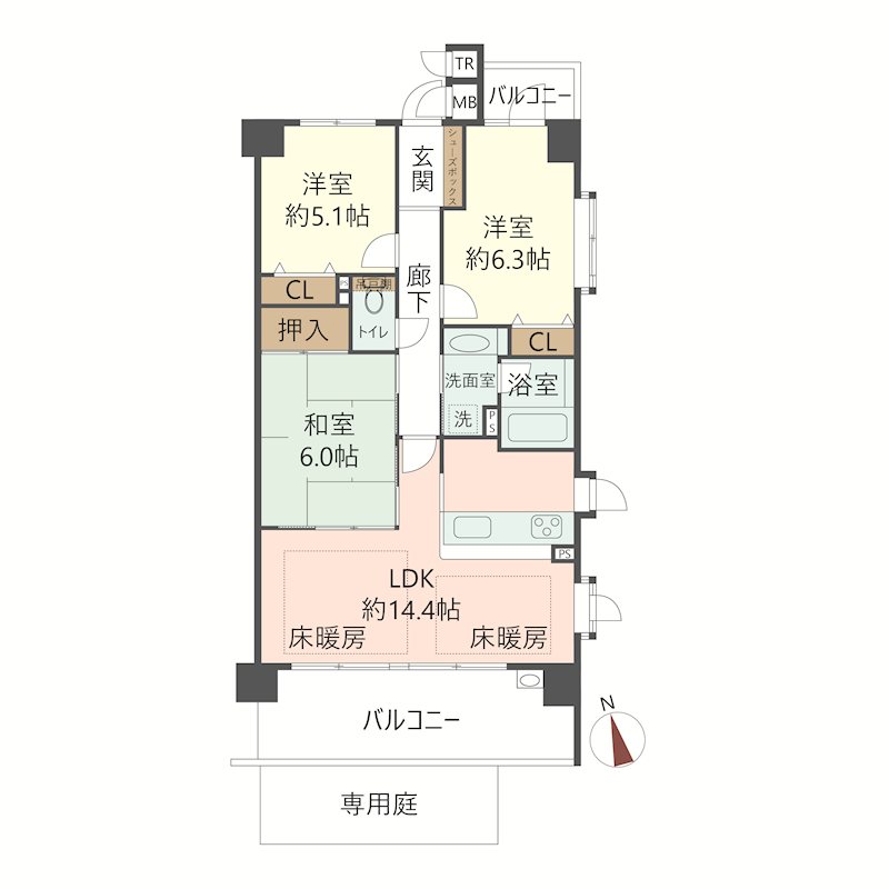 物件の間取り画像