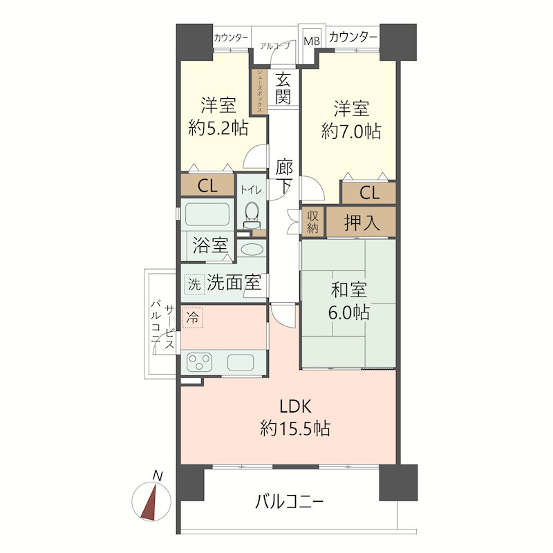物件の間取り画像