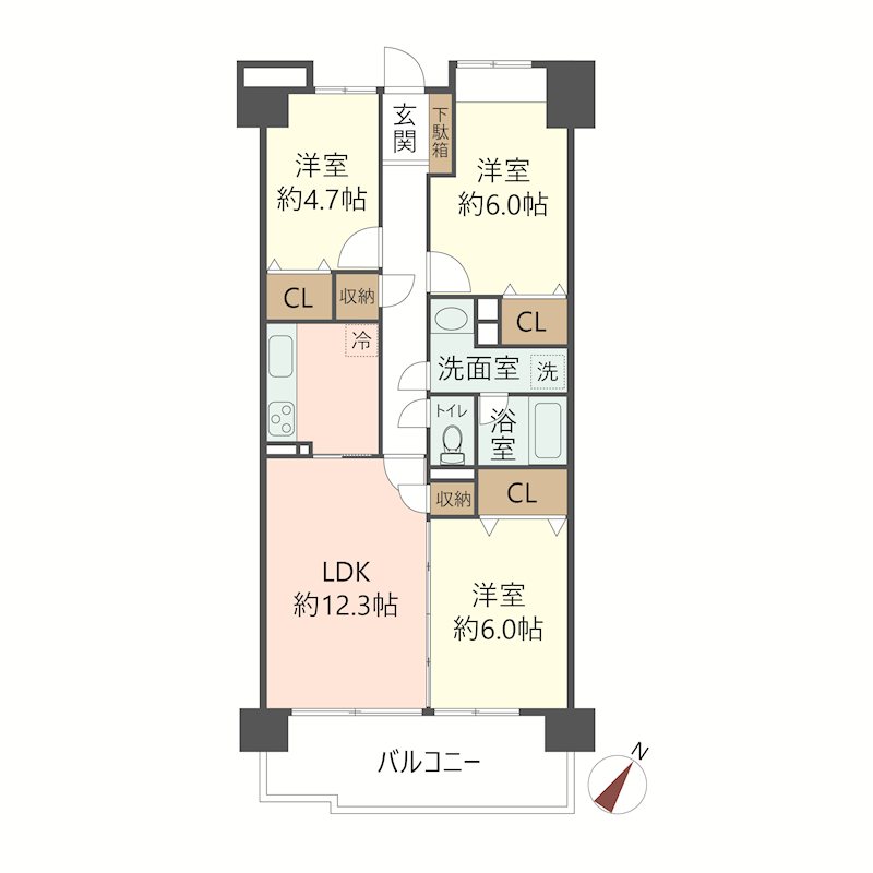 物件の間取り画像