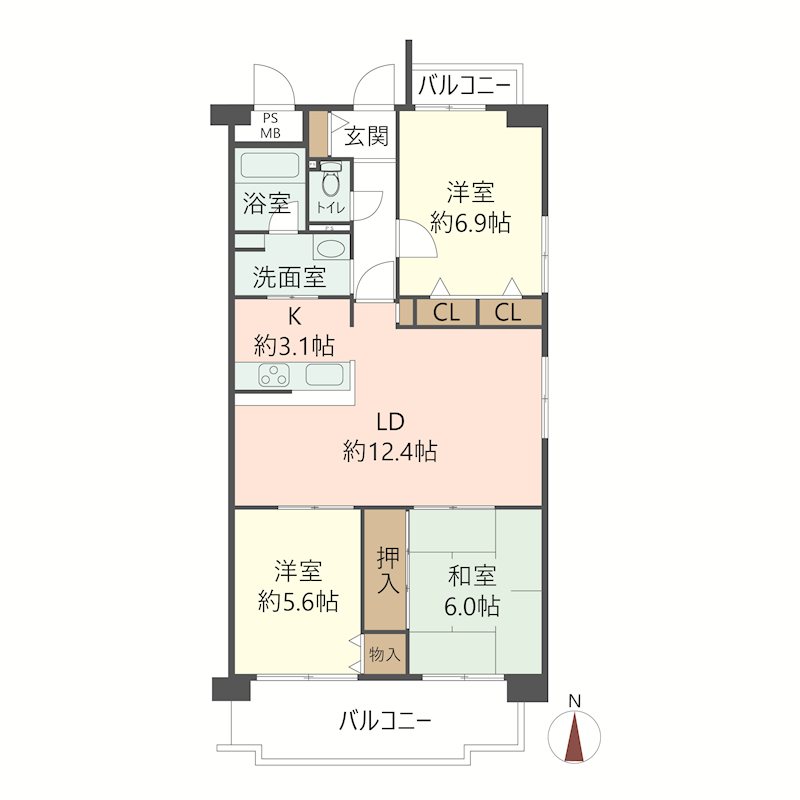 物件の間取り画像