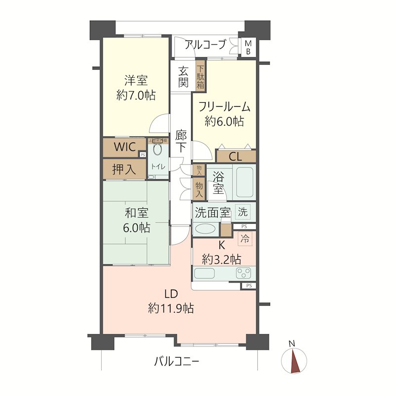 物件の間取り画像