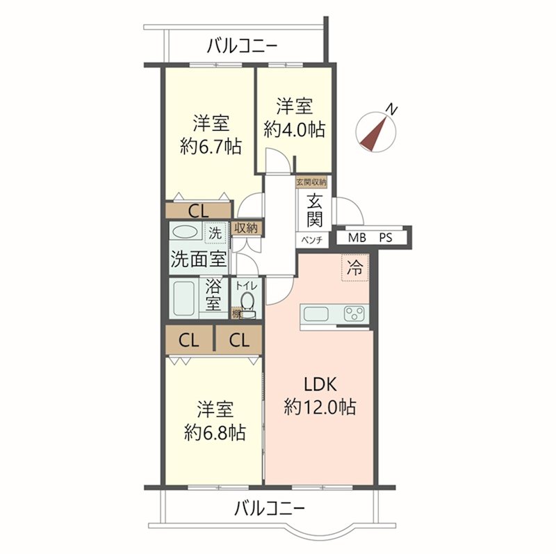物件の間取り画像