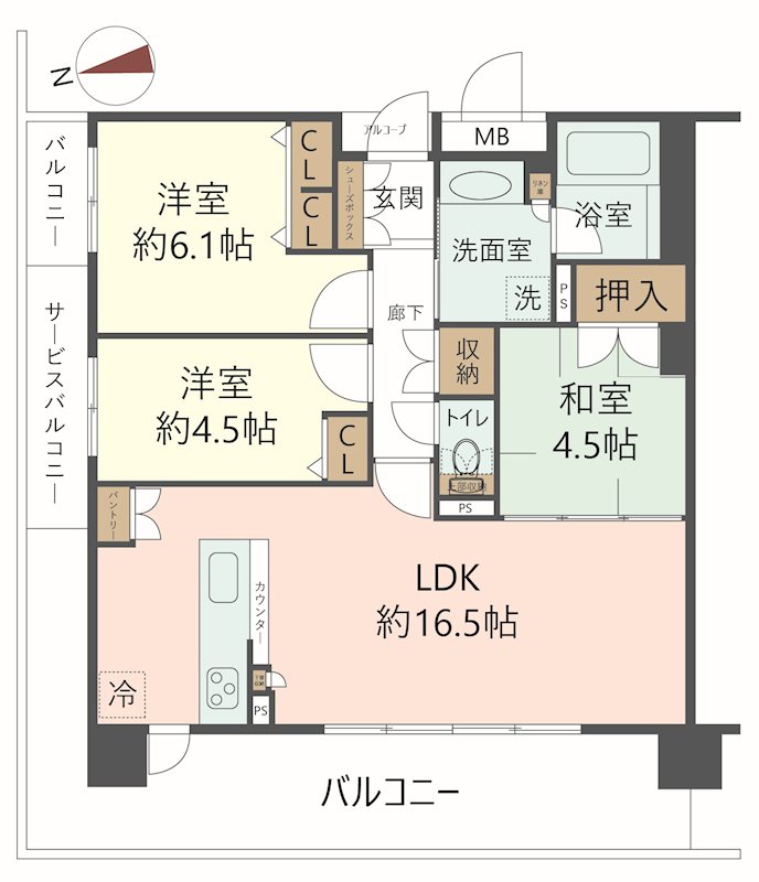 物件の間取り画像