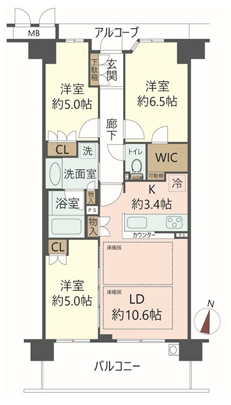 物件の間取り画像