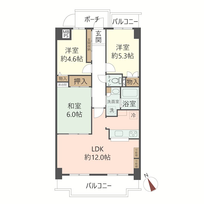 物件の間取り画像