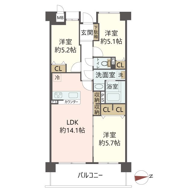 物件の間取り画像