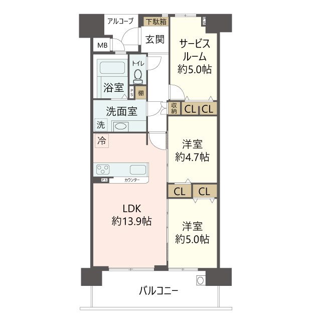 物件の間取り画像