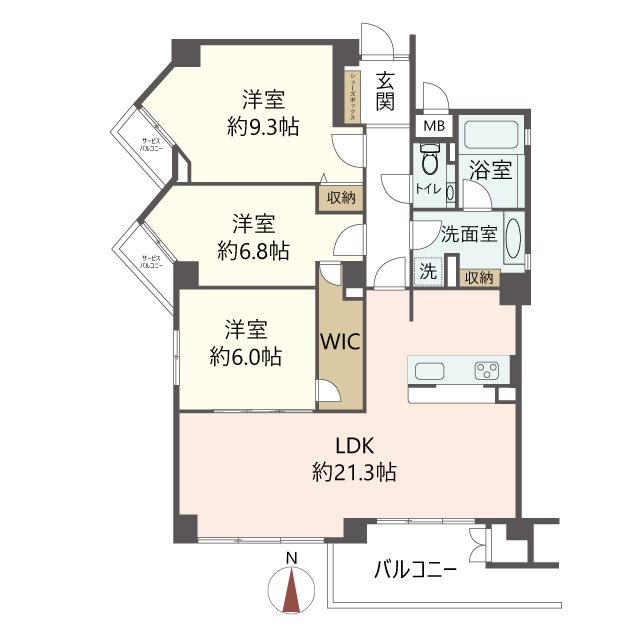 物件の間取り画像