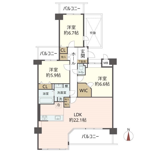 物件の間取り画像