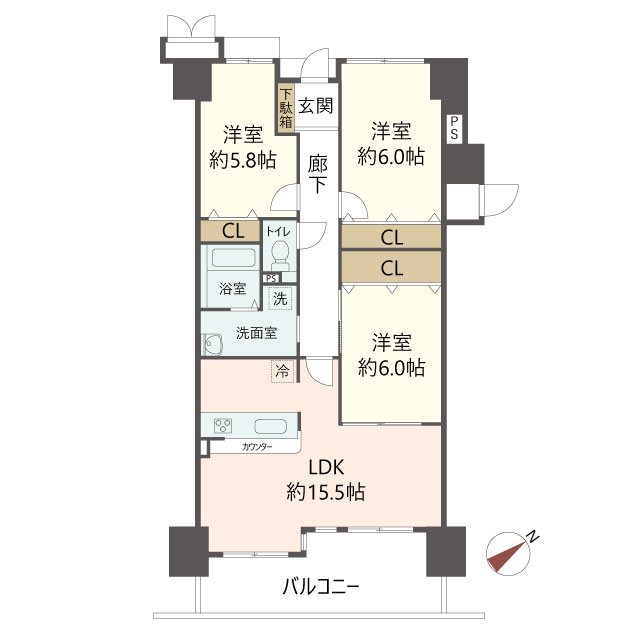 物件の間取り画像