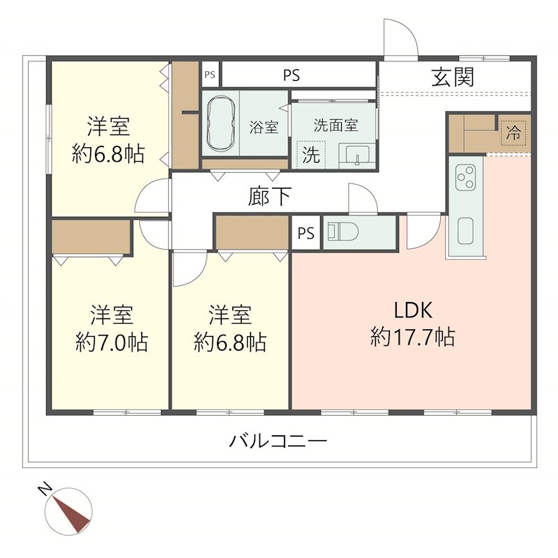 物件の間取り画像