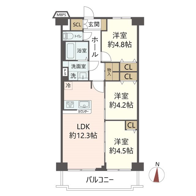 物件の間取り画像