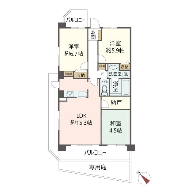 物件の間取り画像