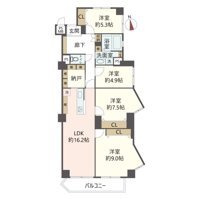 物件の間取り画像