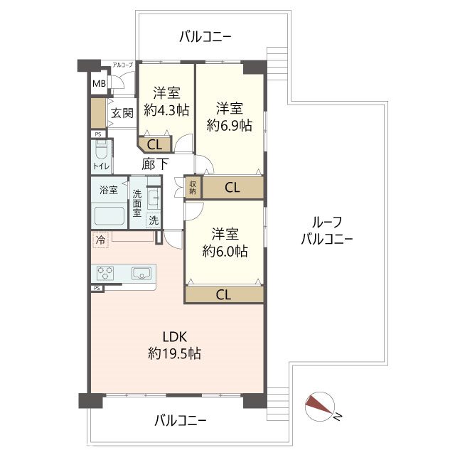 物件の間取り画像