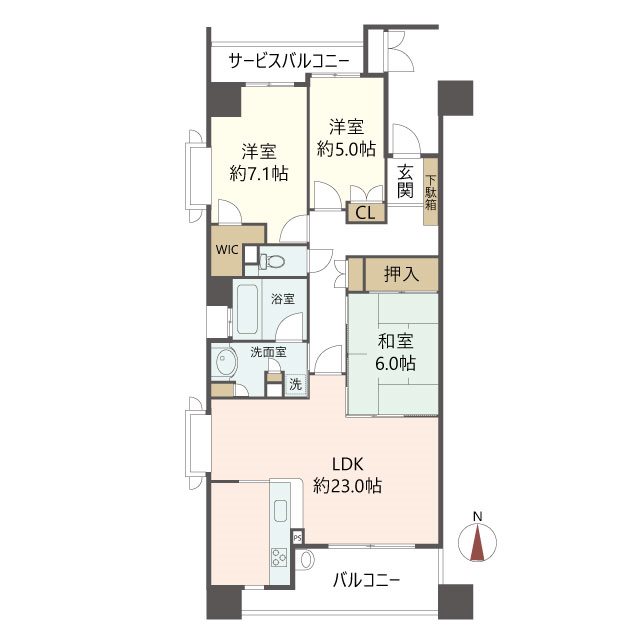 物件の間取り画像