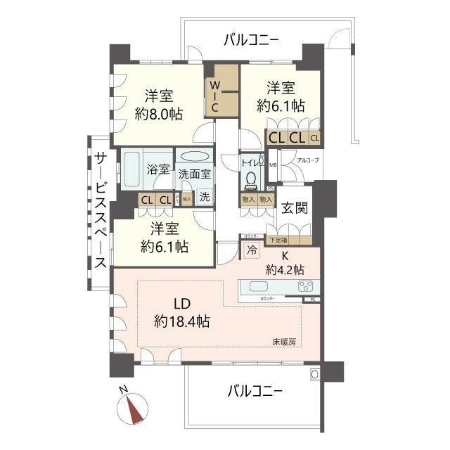 物件の間取り画像