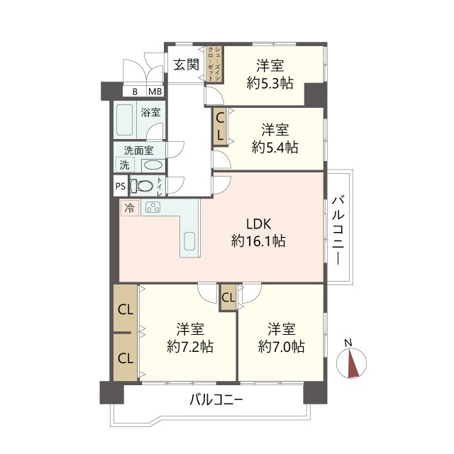 物件の間取り画像