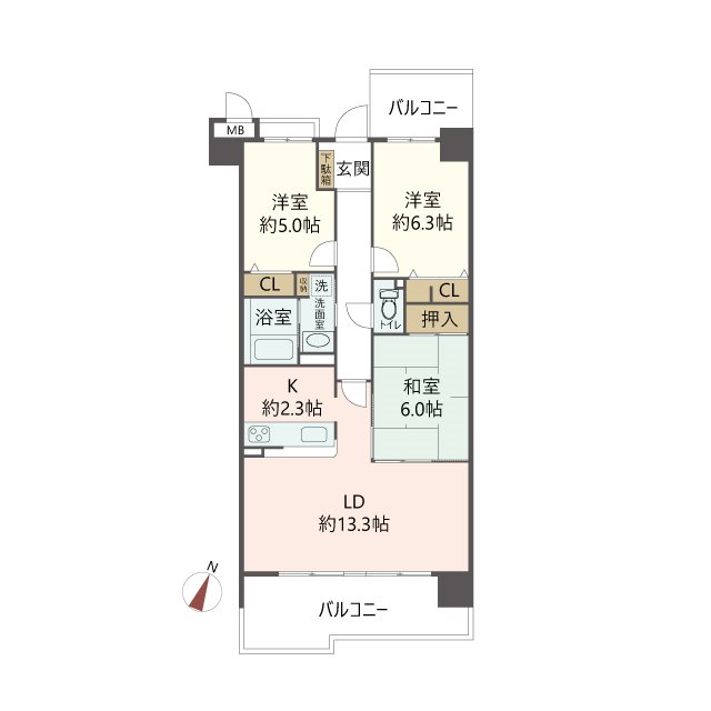物件の間取り画像