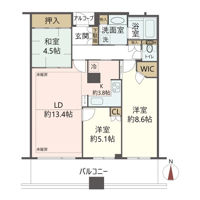 物件の間取り画像