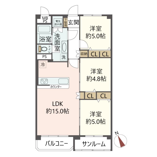 物件の間取り画像