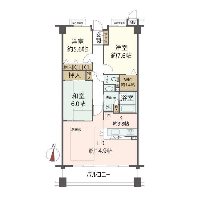 物件の間取り画像