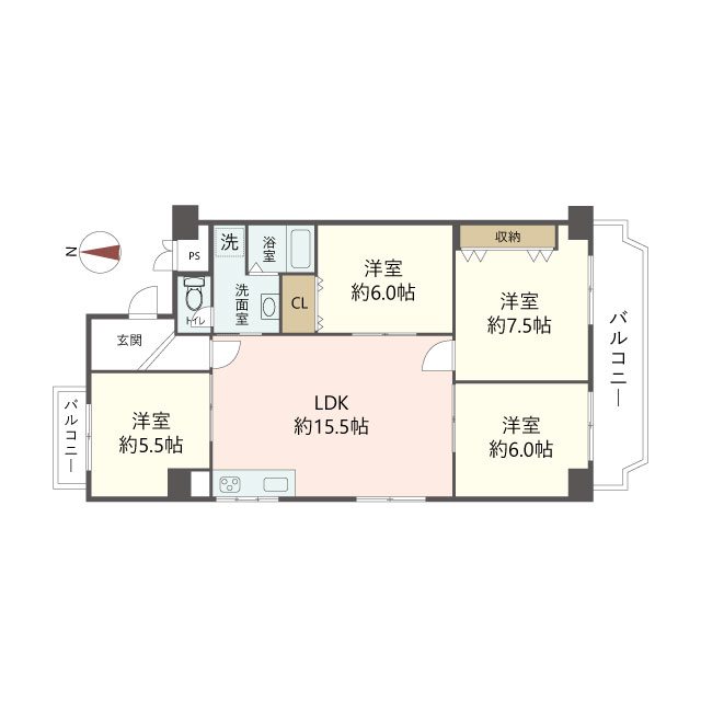 物件の間取り画像