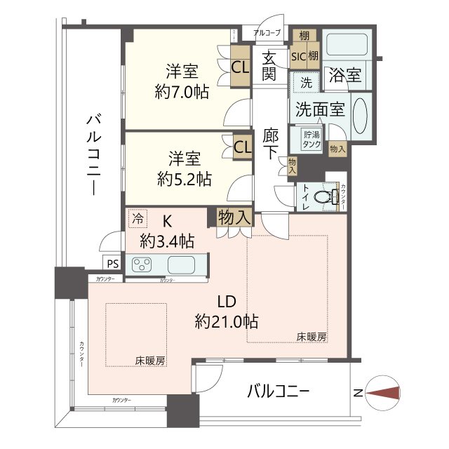 物件の間取り画像