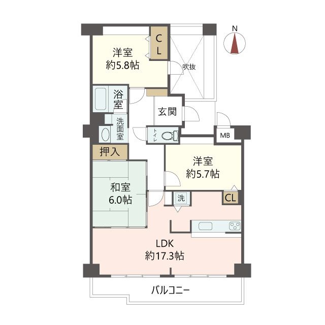 物件の間取り画像