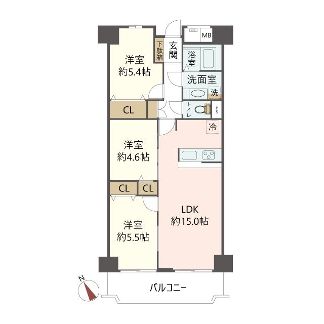物件の間取り画像