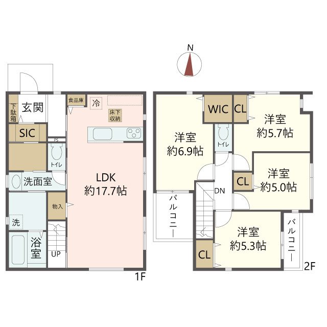 物件の間取り画像