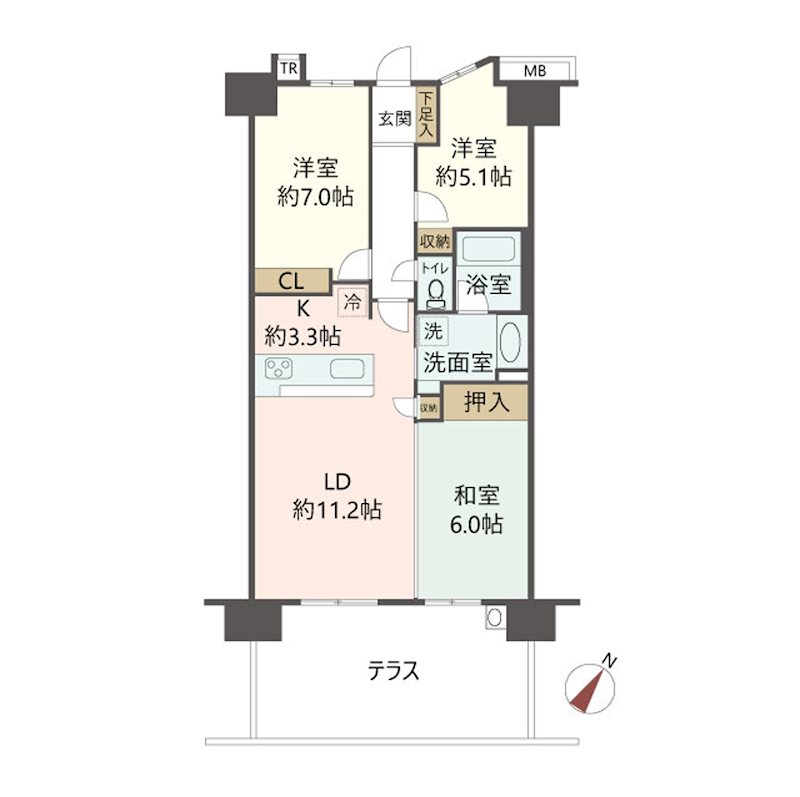 物件の間取り画像