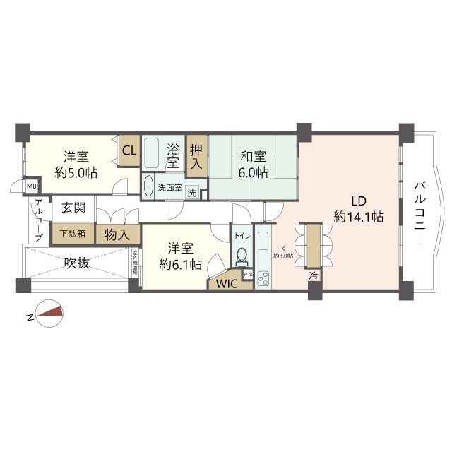 物件の間取り画像