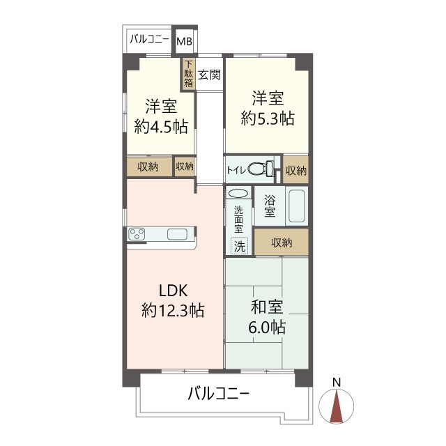 物件の間取り画像