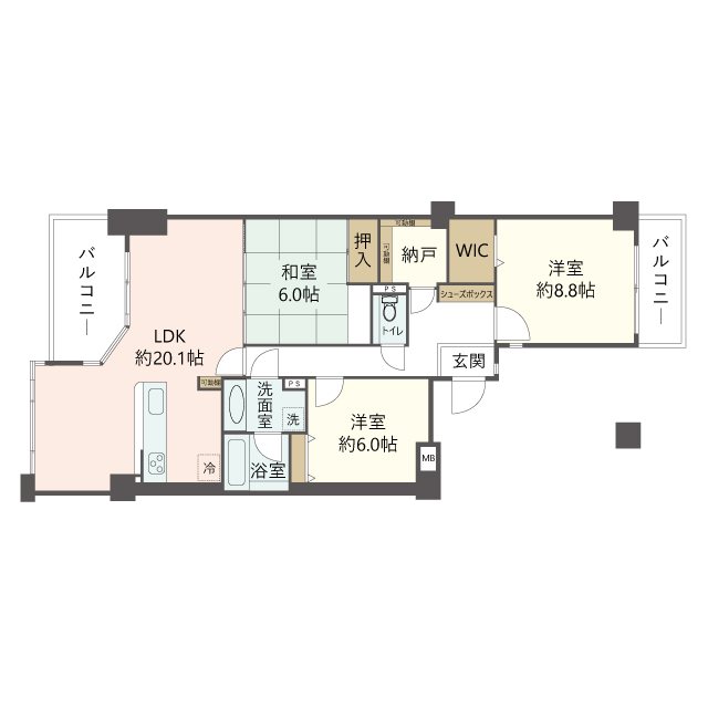 物件の間取り画像