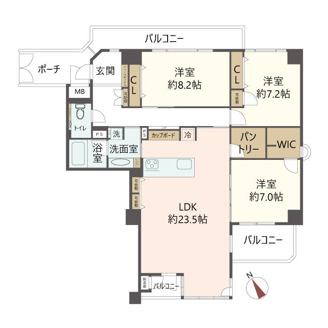 物件の間取り画像